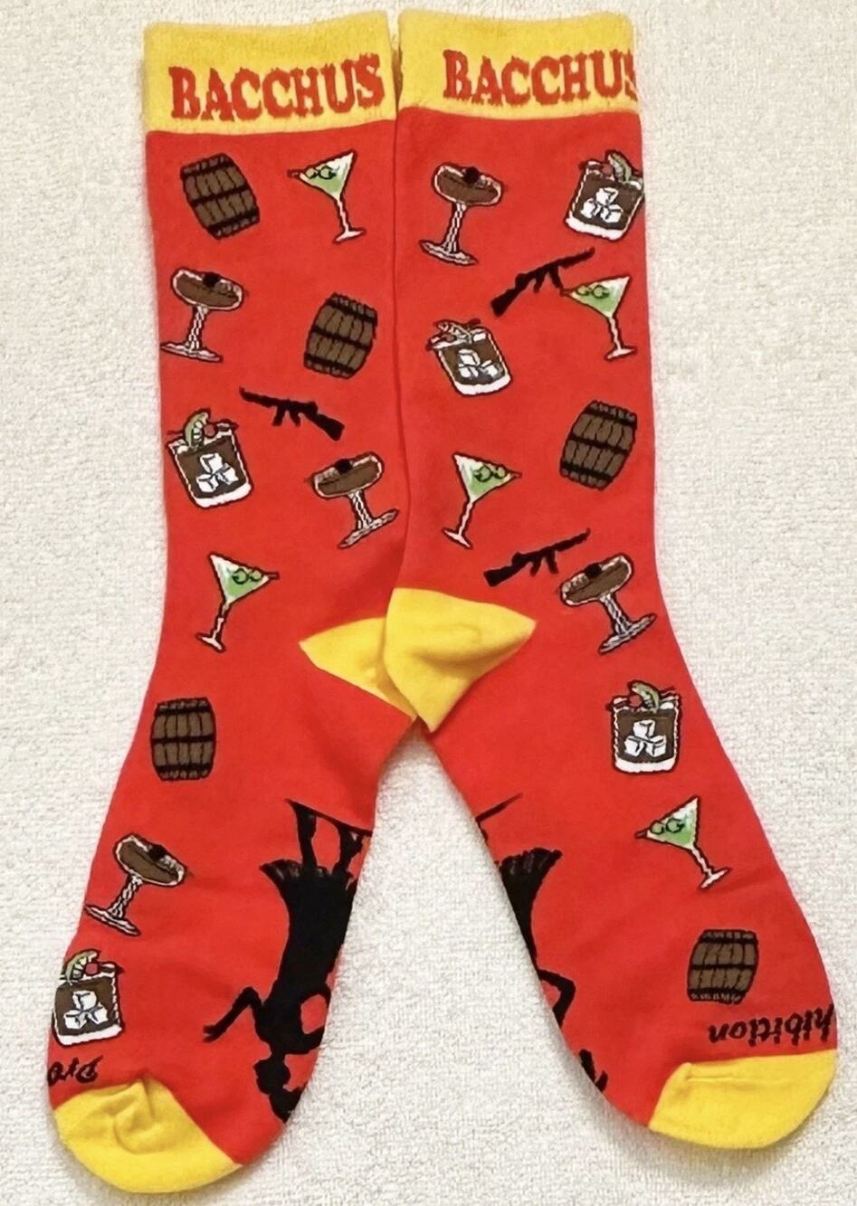 Bacchus 2026 Socks Prohibition New Orleans Mardi Gras Krewe Favor Throw BR2329EW